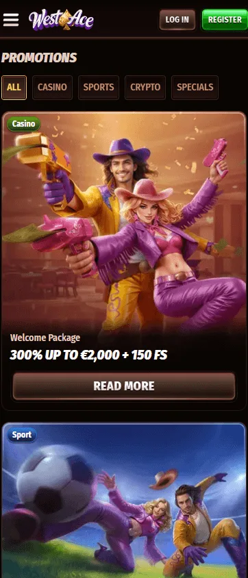 Westace Casino mobile promotions experience